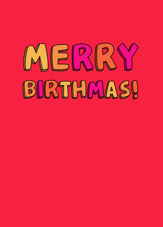 Merry Birthmas Card