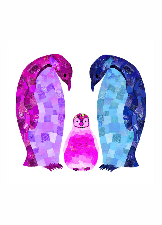 Baby Penguin Pink Card