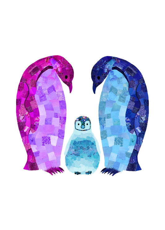 Baby Penguin Blue Card