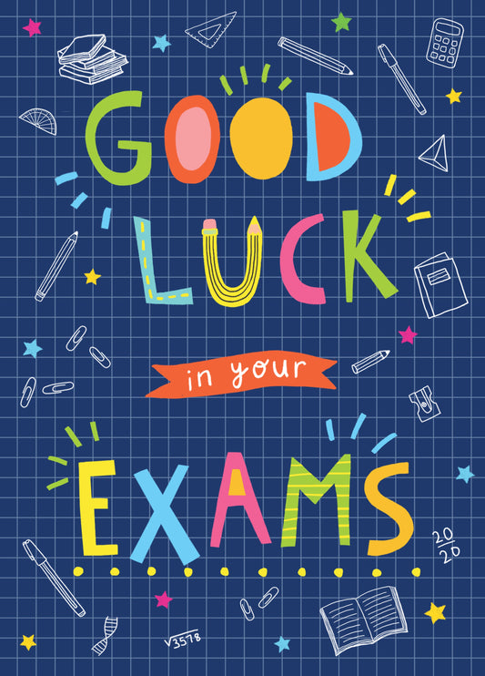 Good Luck In Your Exams Card
