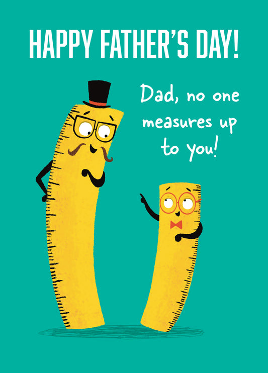 Cute Ruler Father's Day Card