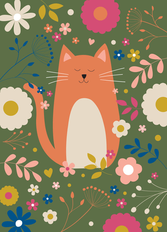 Cat Greetings Card