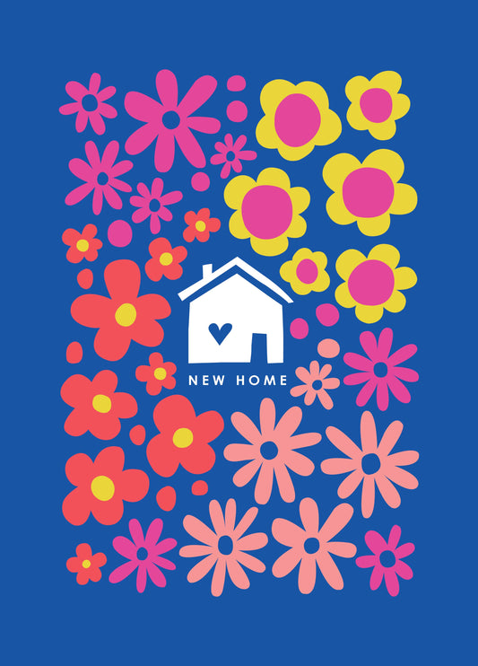 New Home Floral Card