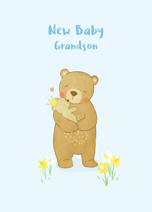 New Baby Grandson Card
