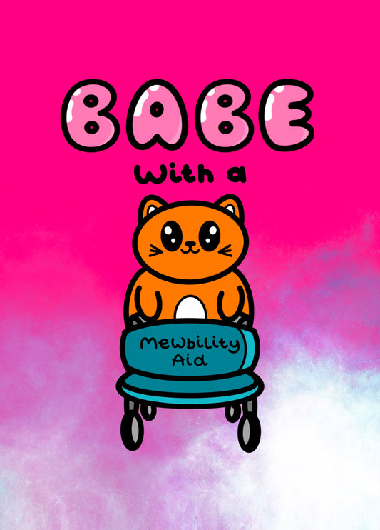 BABE With A Mobility Aid Card