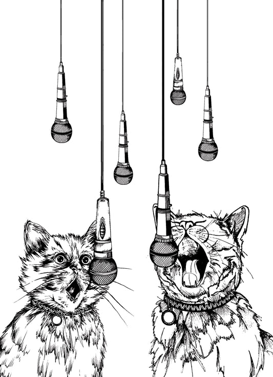 Singing Kitties Card