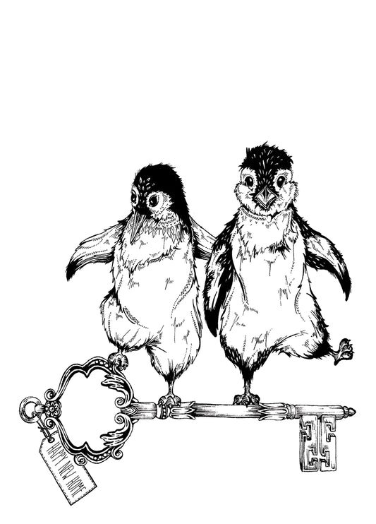 Penguin New Home Card