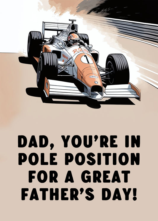 Formula One Father's Day Card