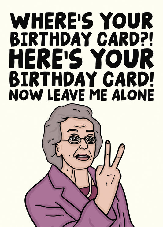Doris Gavin And Stacey Funny Birthday Card