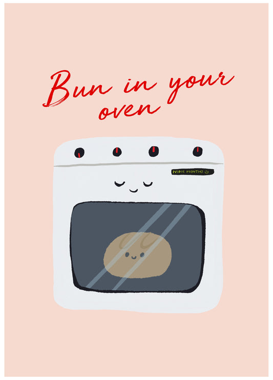 Bun In Your Oven Card