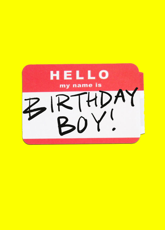 Name Is Birthday Boy Card