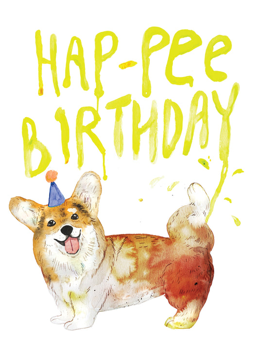 Hap-pee Birthday Card