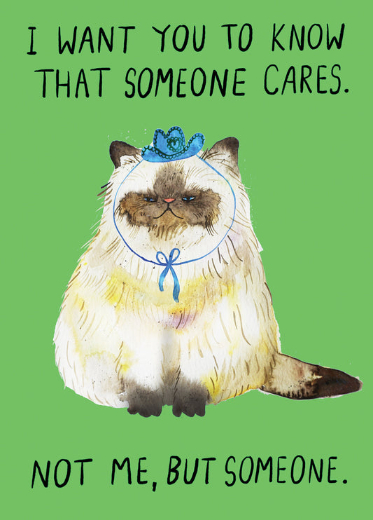 Someone Cares Cat Card