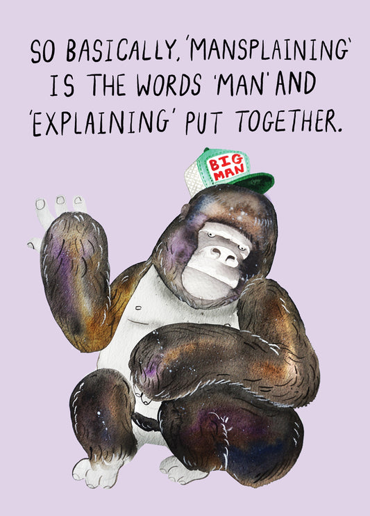 Mansplaining Card
