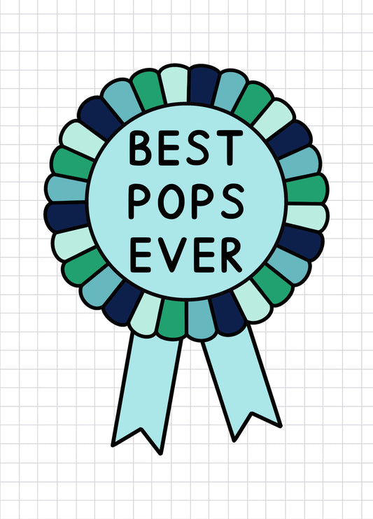 Best Pops Ever Rosette Card