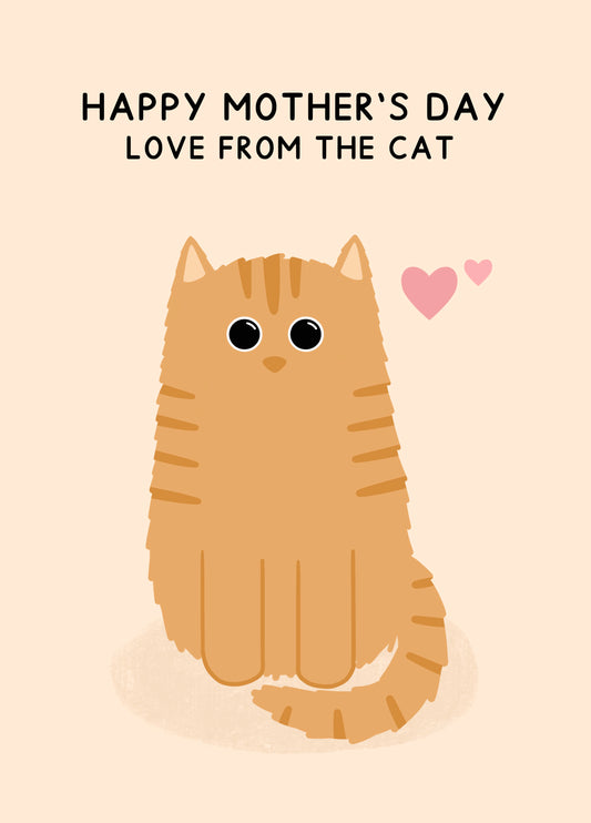 Happy Mother's Day Love From The Cat Card
