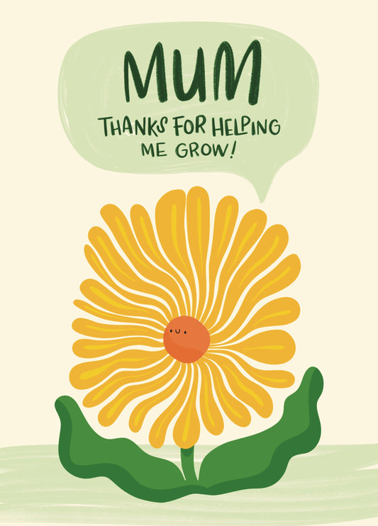Cute Mum Flower Card