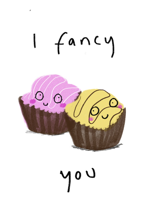 I Fancy You Cake Card
