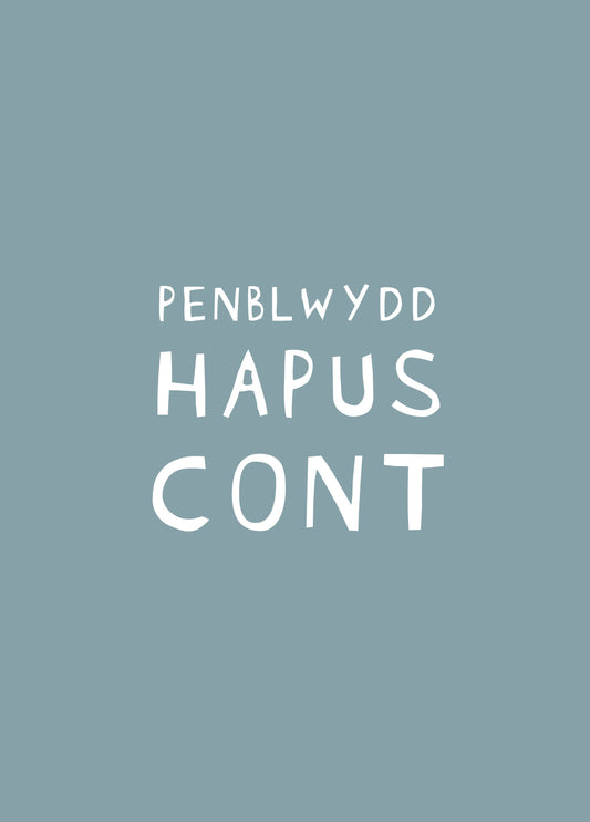 Penblwydd Hapus Cont Card