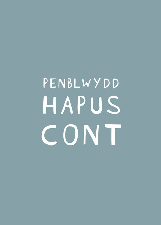Penblwydd Hapus Cont Card