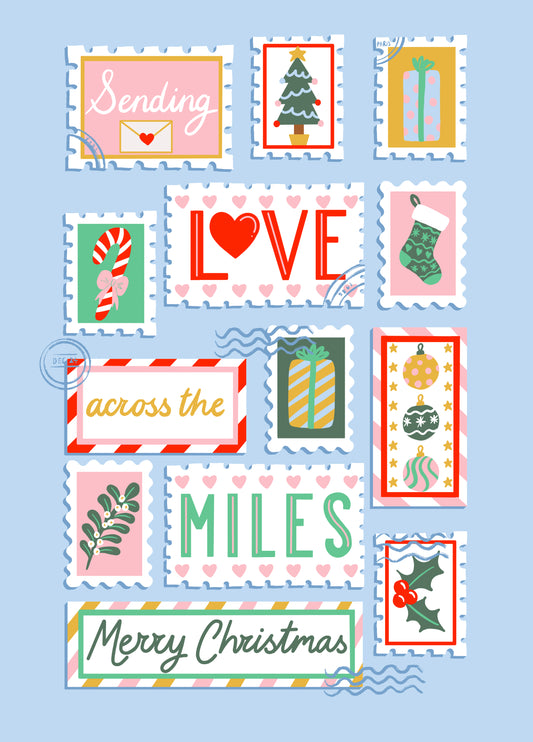 Across The Miles Christmas Card