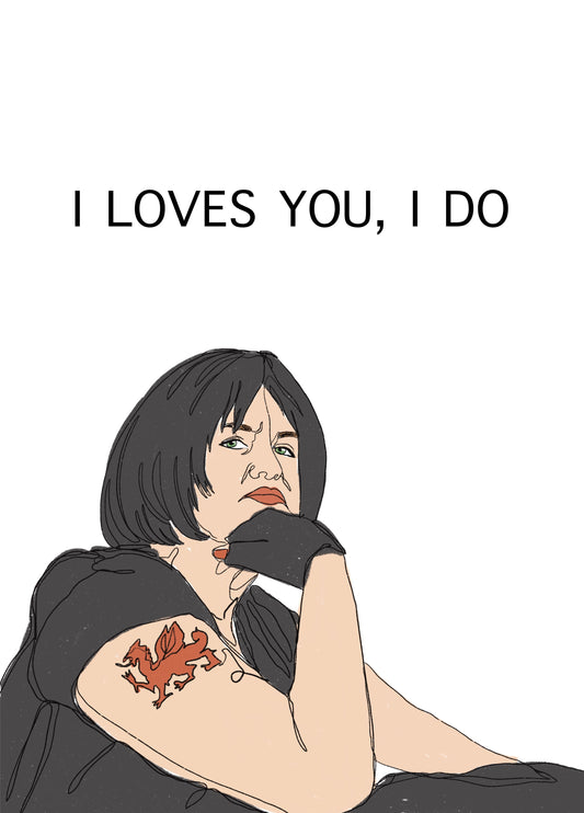 Nessa Jenkins, I Loves You Card