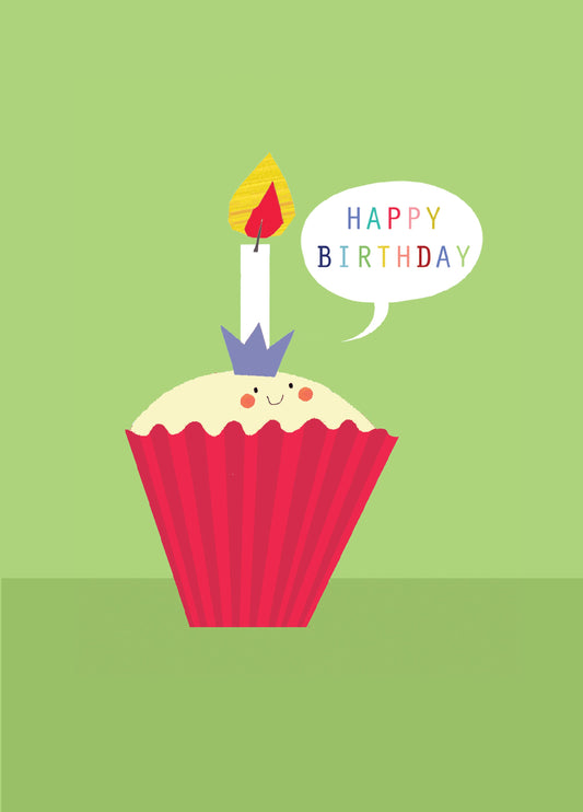 Happy Birthday Cupcake Card