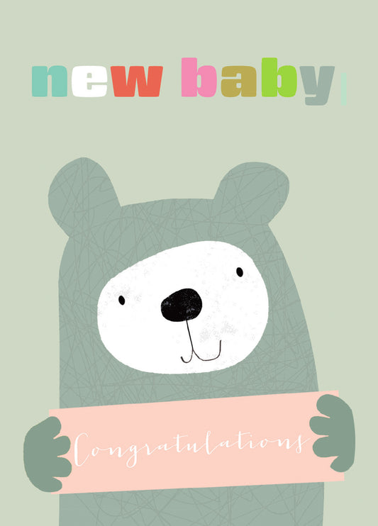 New Baby Bear Card