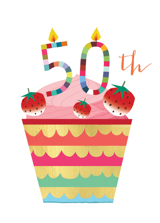 50th Birthday Cupcake