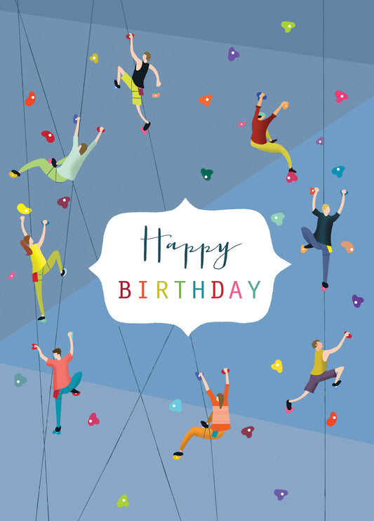 Rock Climbing Happy Birthday