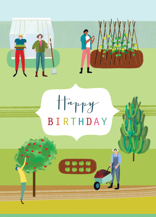 Gardening Happy Birthday