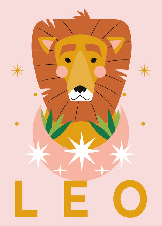 Leo Birthday Card