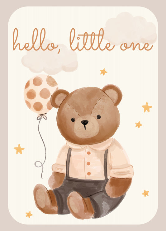 Hello Little One | Gender Neutral New Baby Card