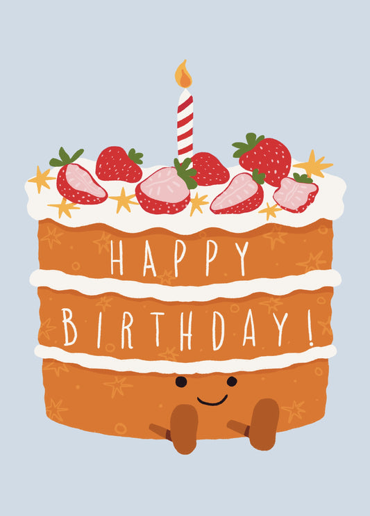 Happy Birthday - Strawberry Cake Plushie