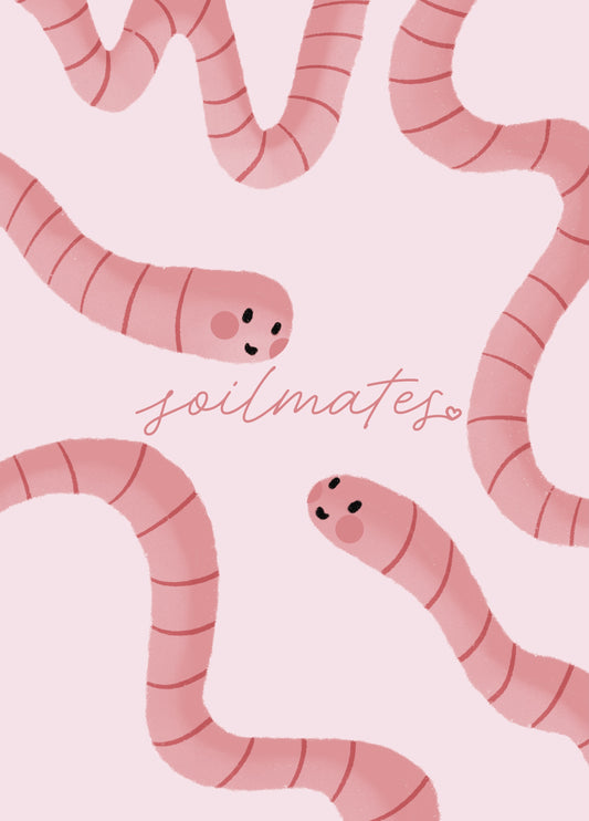 Soilmates - Worm Card For Partner