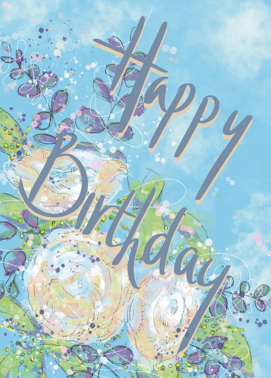 Happy Birthday Roses Card