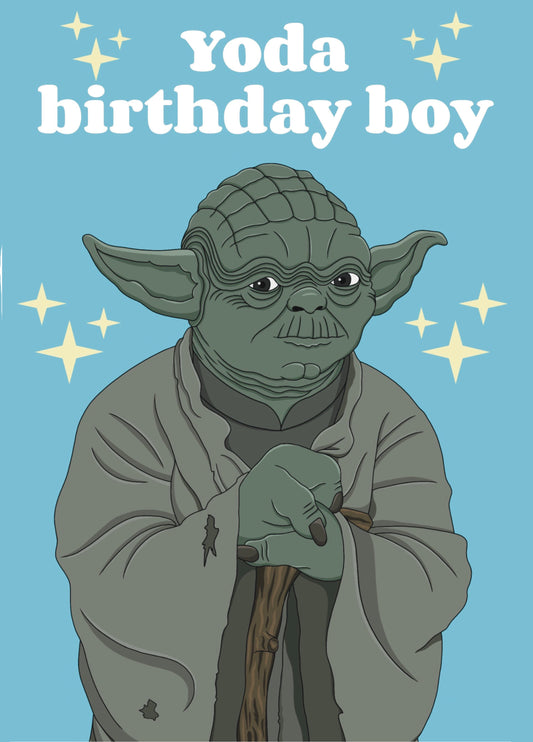 Yoda Birthday Boy Card