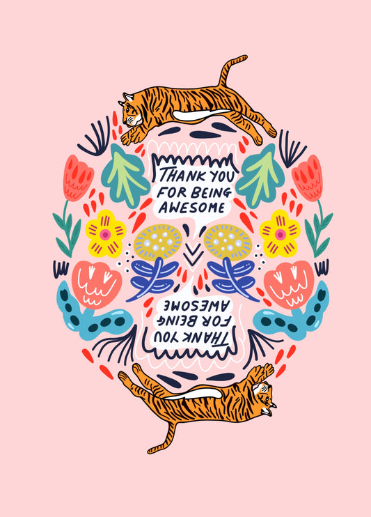 Thank you For Being Awesome! Card