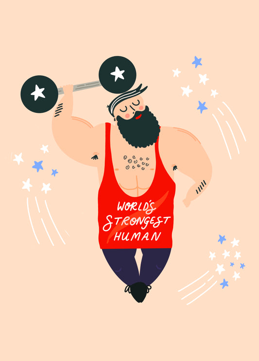 Worlds Strongest Human Card