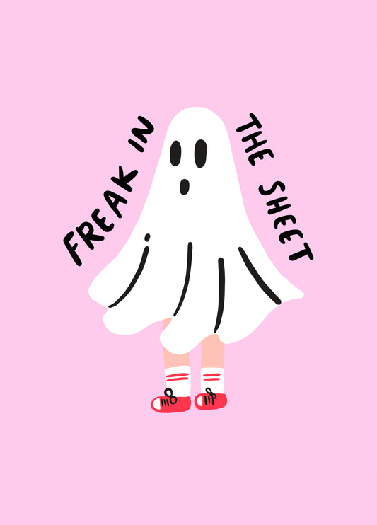 Freak In A Sheet Card