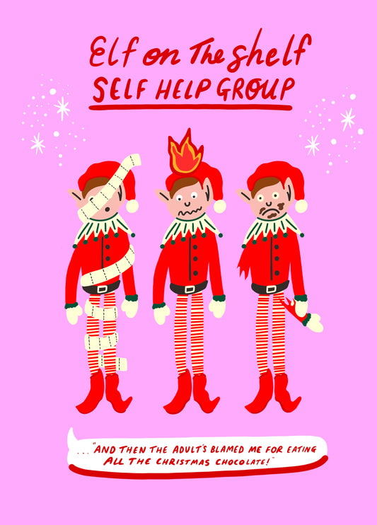 Elf On The Shelf Card