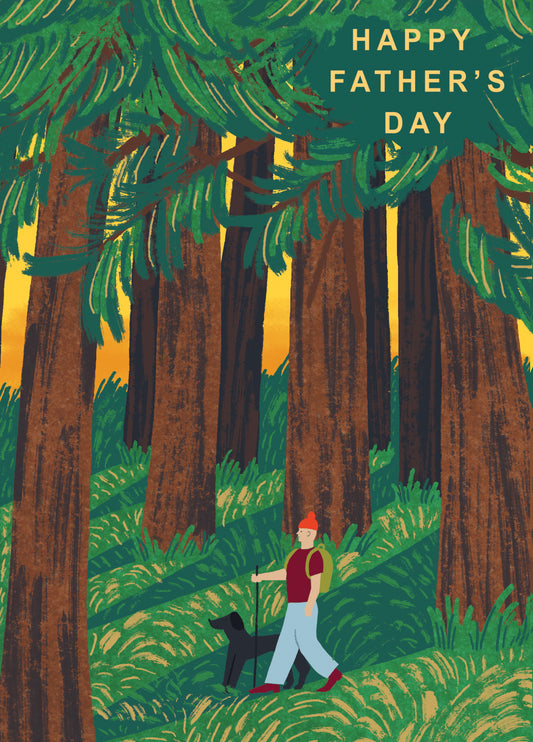 Happy Fathers Day Woodland Walk Card