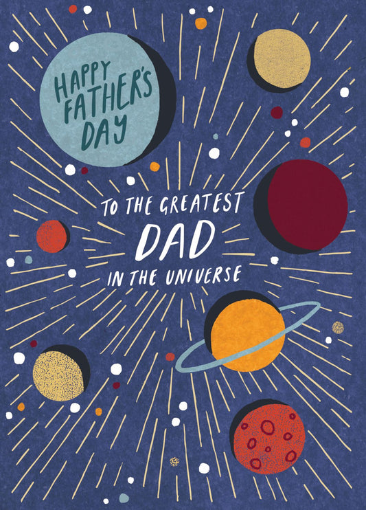 Best Dad In The Universe Card