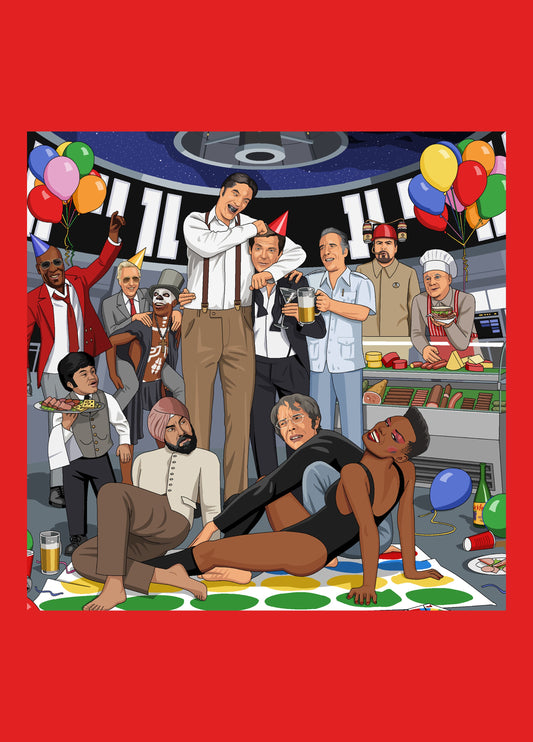 Roger Moore Reunion Party Card