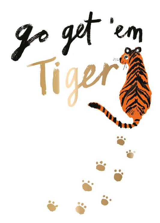Go Get Em Tiger Card