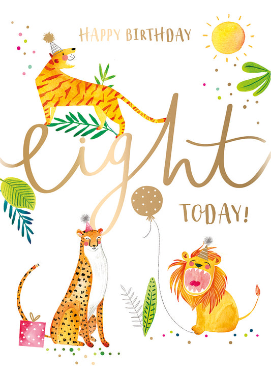 Happy Birthday Eight Today Card