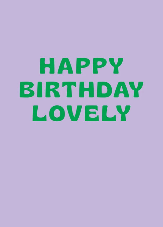 Happy Birthday Lovely Card