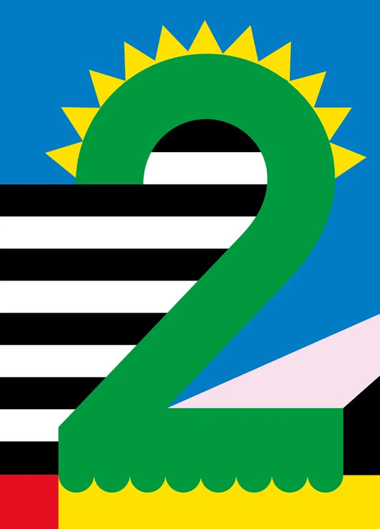 Number 2 Birthday Card