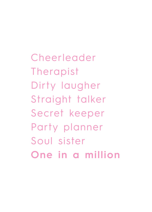 One In A Million Card