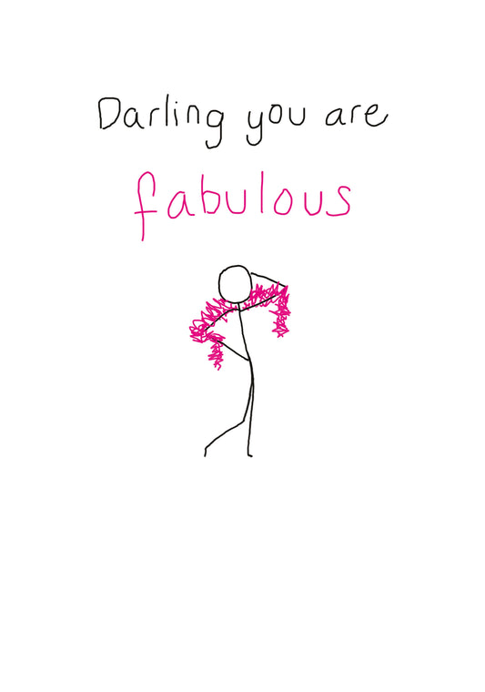 Darling You Are Fabulous Card